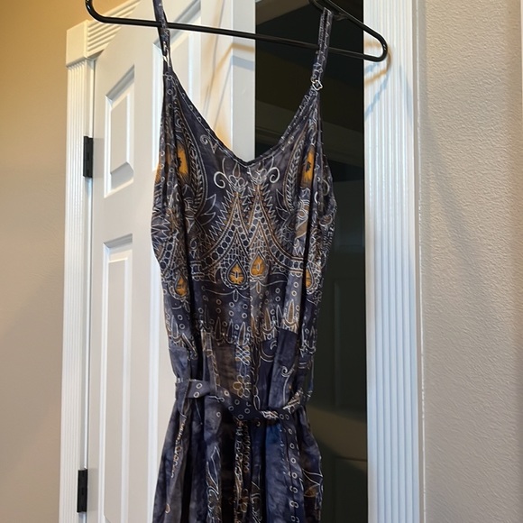 Long wide leg romper gorgeous fabric - Picture 3 of 3